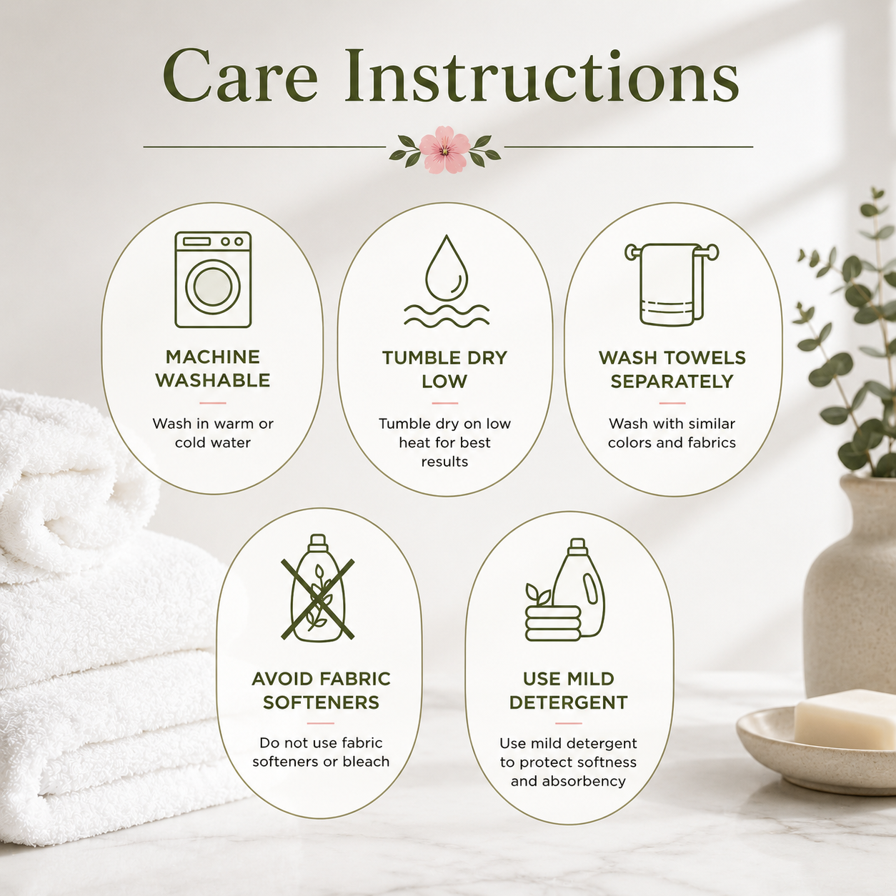 Extra Large Bath Towels (Set of 2)